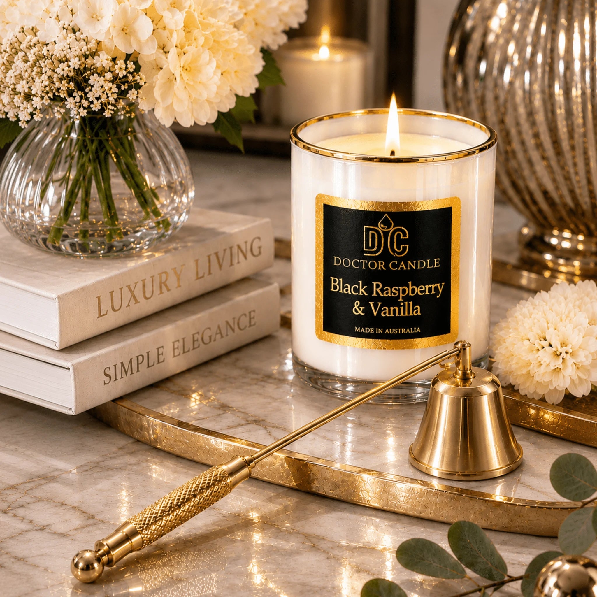 Black Raspberry & Vanilla Scented Candle | Doctor Candle - Doctor Candle