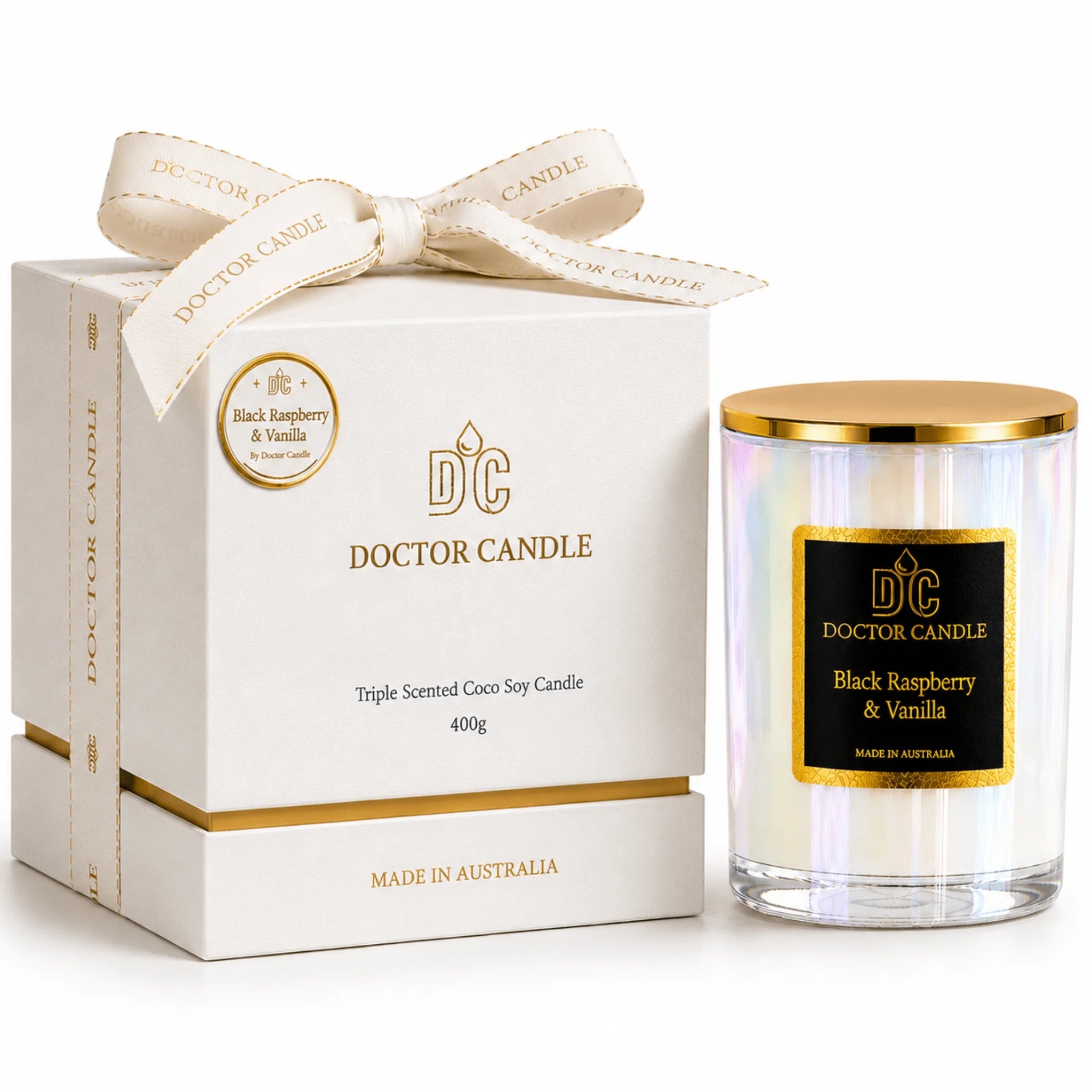 Black Raspberry & Vanilla Scented Candle | Doctor Candle - Doctor Candle