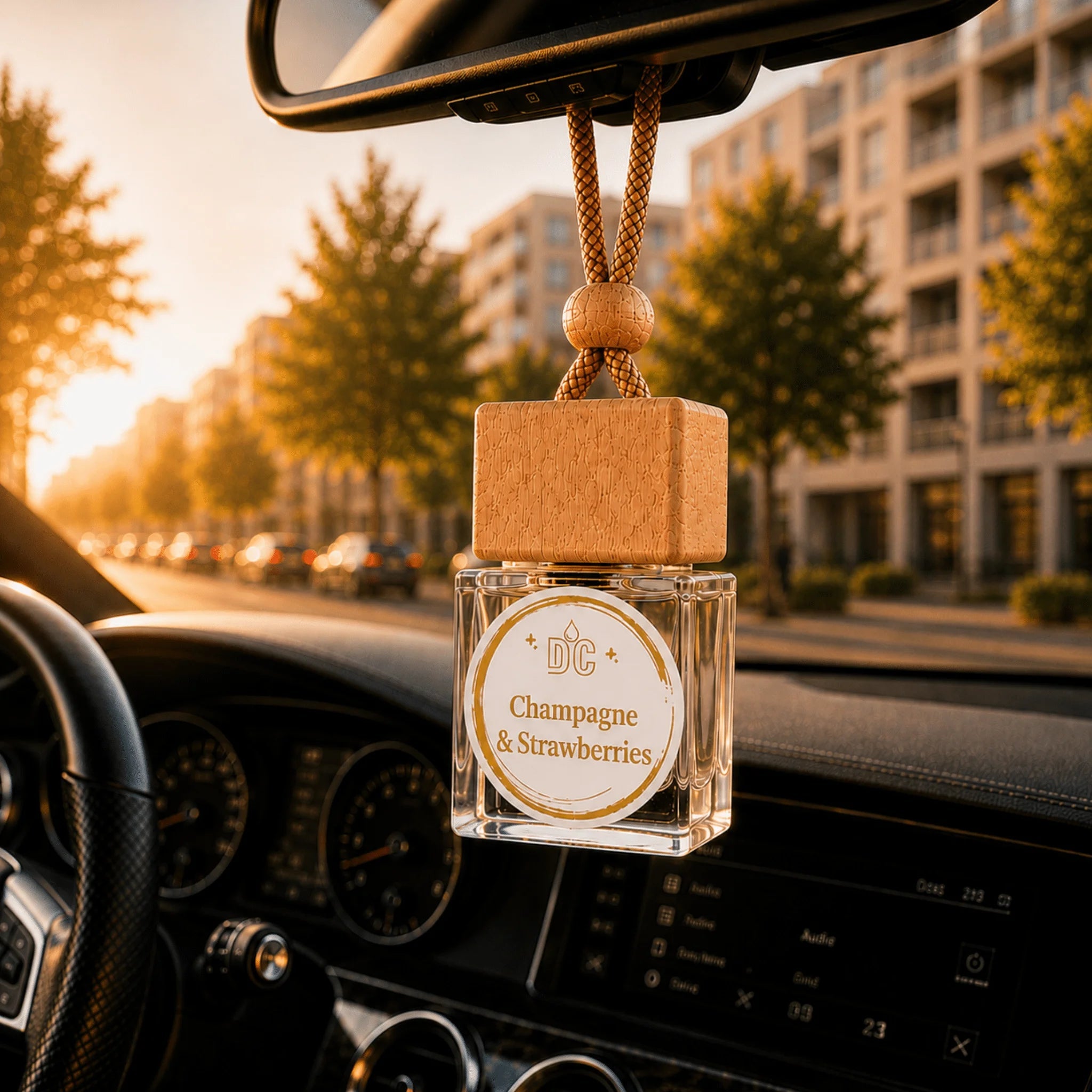 Champagne & Strawberry Car Diffuser | Doctor Candle - Doctor Candle
