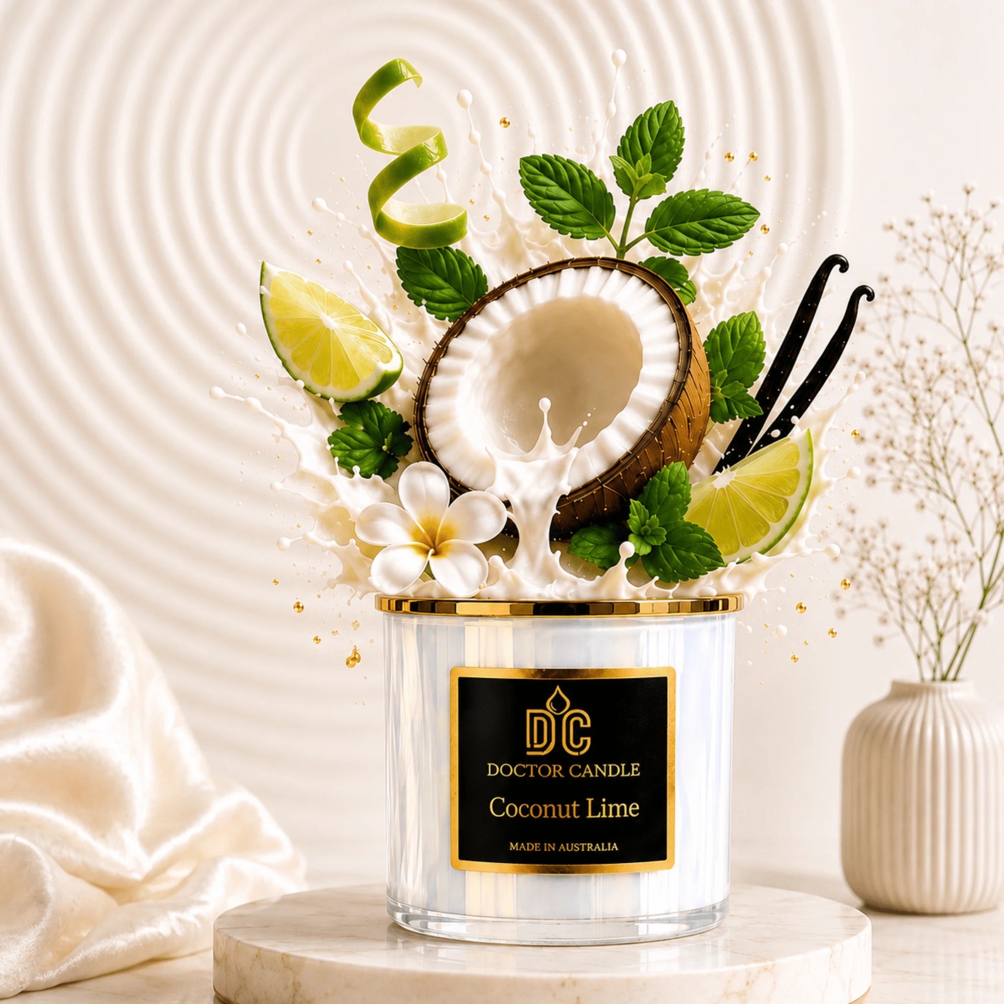 Coconut Lime Scented Candle | Doctor Candle - Doctor Candle